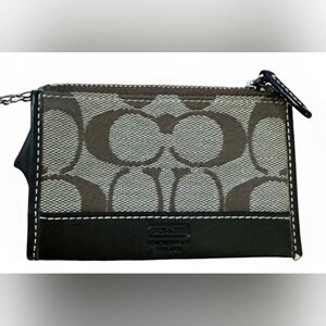 Coach wallet/coin purse with key chain and card holder